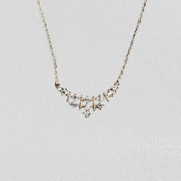 Kenneth Jay Lane Necklace and Earrings in Rose Gold CZ Jewelry Set NEW! - Picture 2 of 14